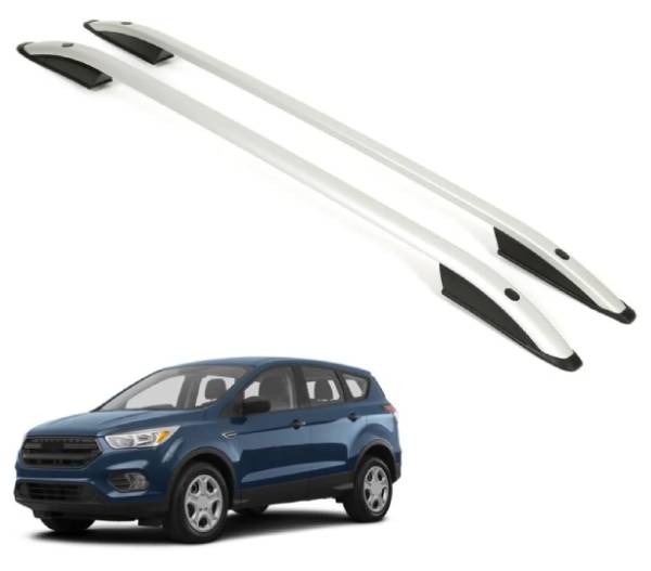ERKUL Roof Rails Fits Ford Escape 2013-2019 Car Racks for Roof Aluminum Silver