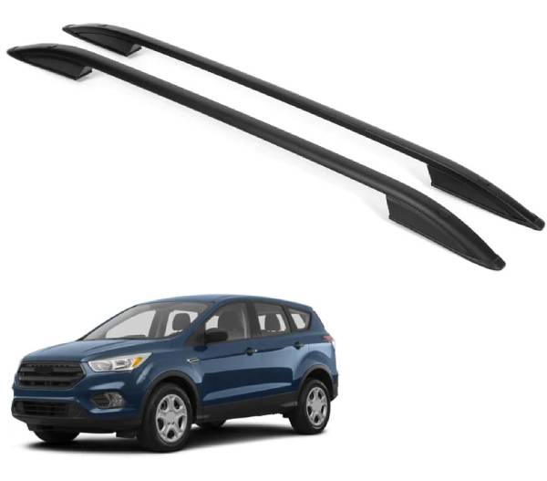 ERKUL Roof Rails Fits Ford Escape 2013-2019 Car Racks for Roof Aluminum Black